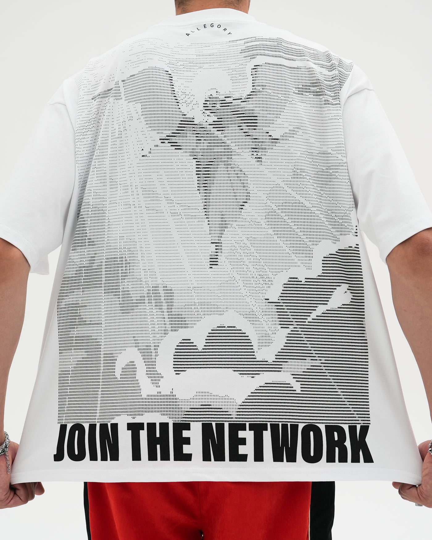 Join The Network Heavyweight Cropped Fit Tee / White