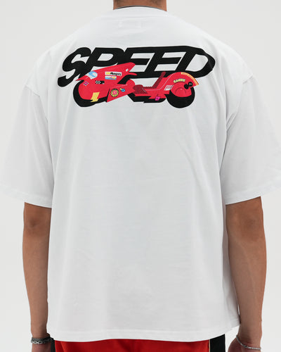 Speed Heavyweight Cropped Fit Tee / White