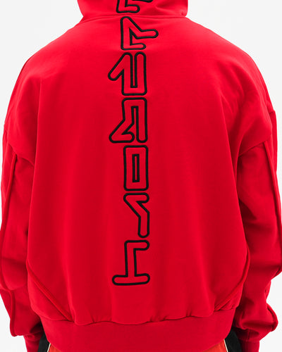 CyberPunk Heavyweight Hoodie / Red