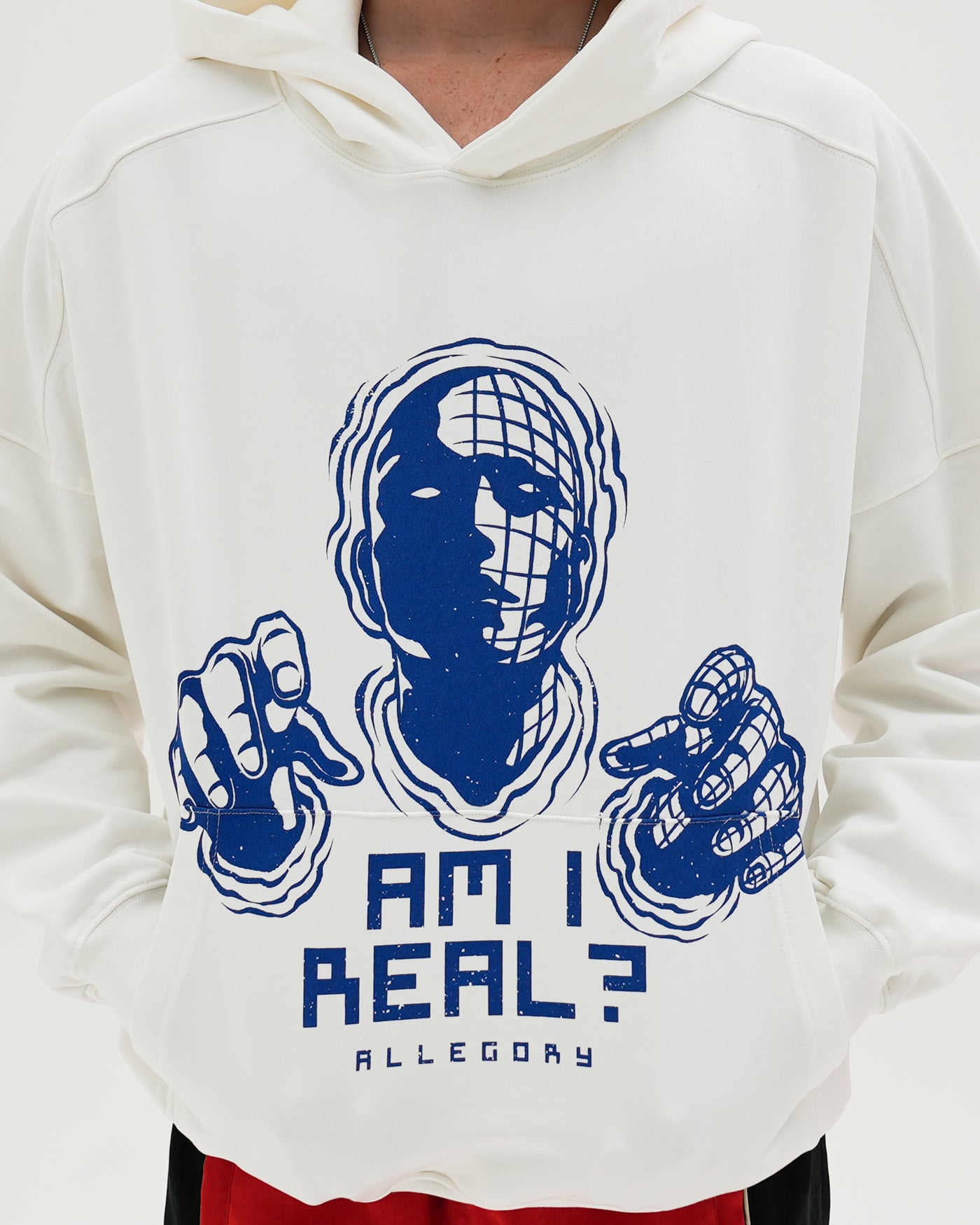 Am I Real Heavyweight Hoodie / White