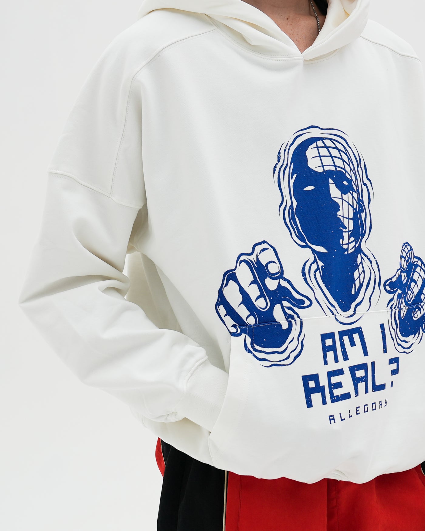 Am I Real Heavyweight Hoodie / White