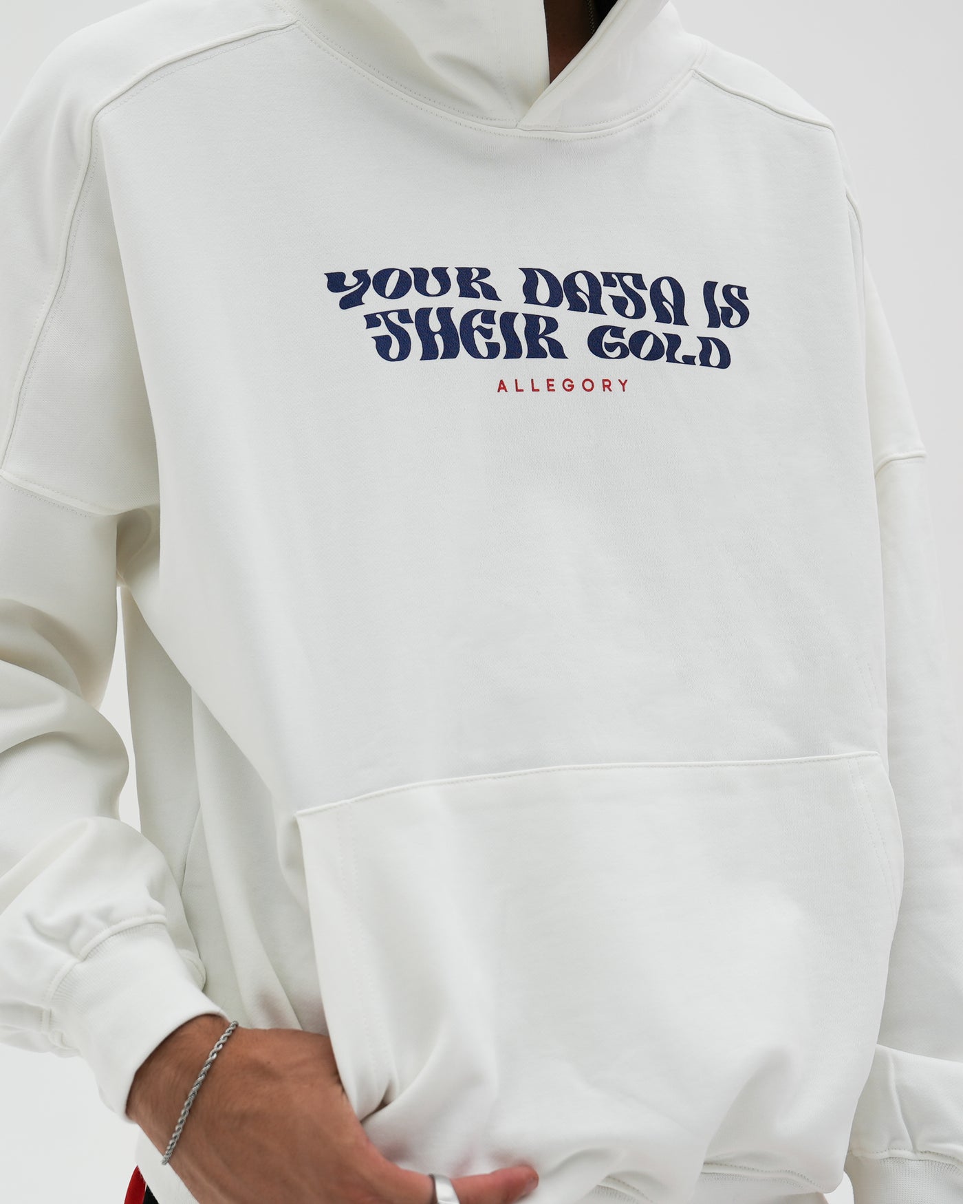 Data Mining Heavyweight Hoodie / White