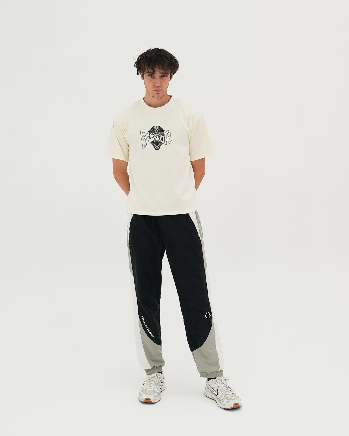 Nature_Technology Heavyweight Cropped Fit Tee / Cream