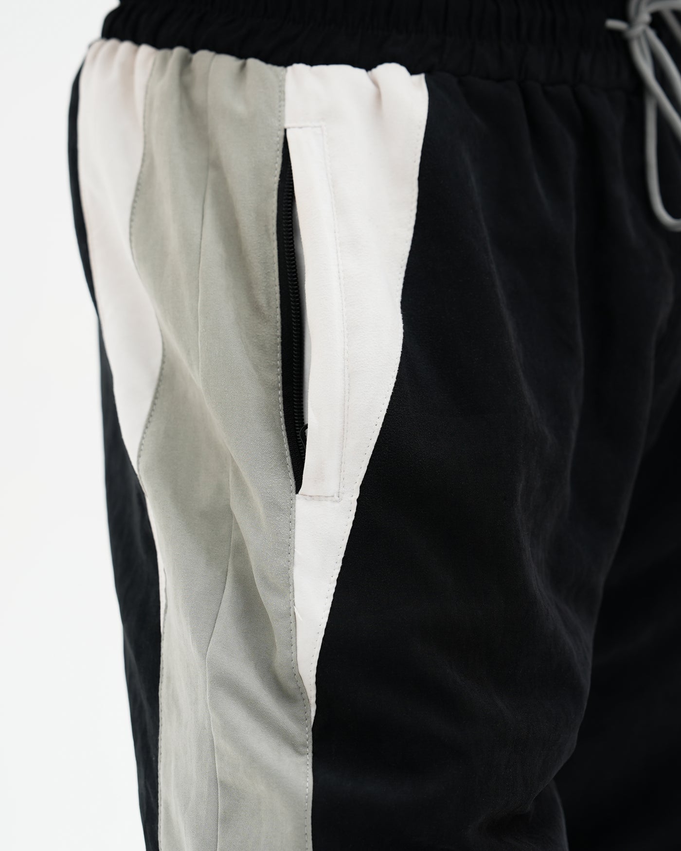 Cyber Punk Track Pants / Black / Grey / White