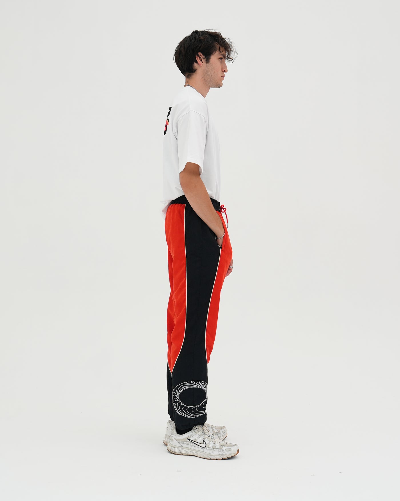 NeoTokyo Track Pants / Red / Black