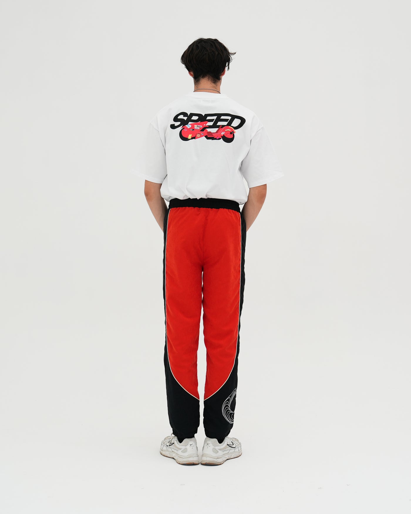 NeoTokyo Track Pants / Red / Black