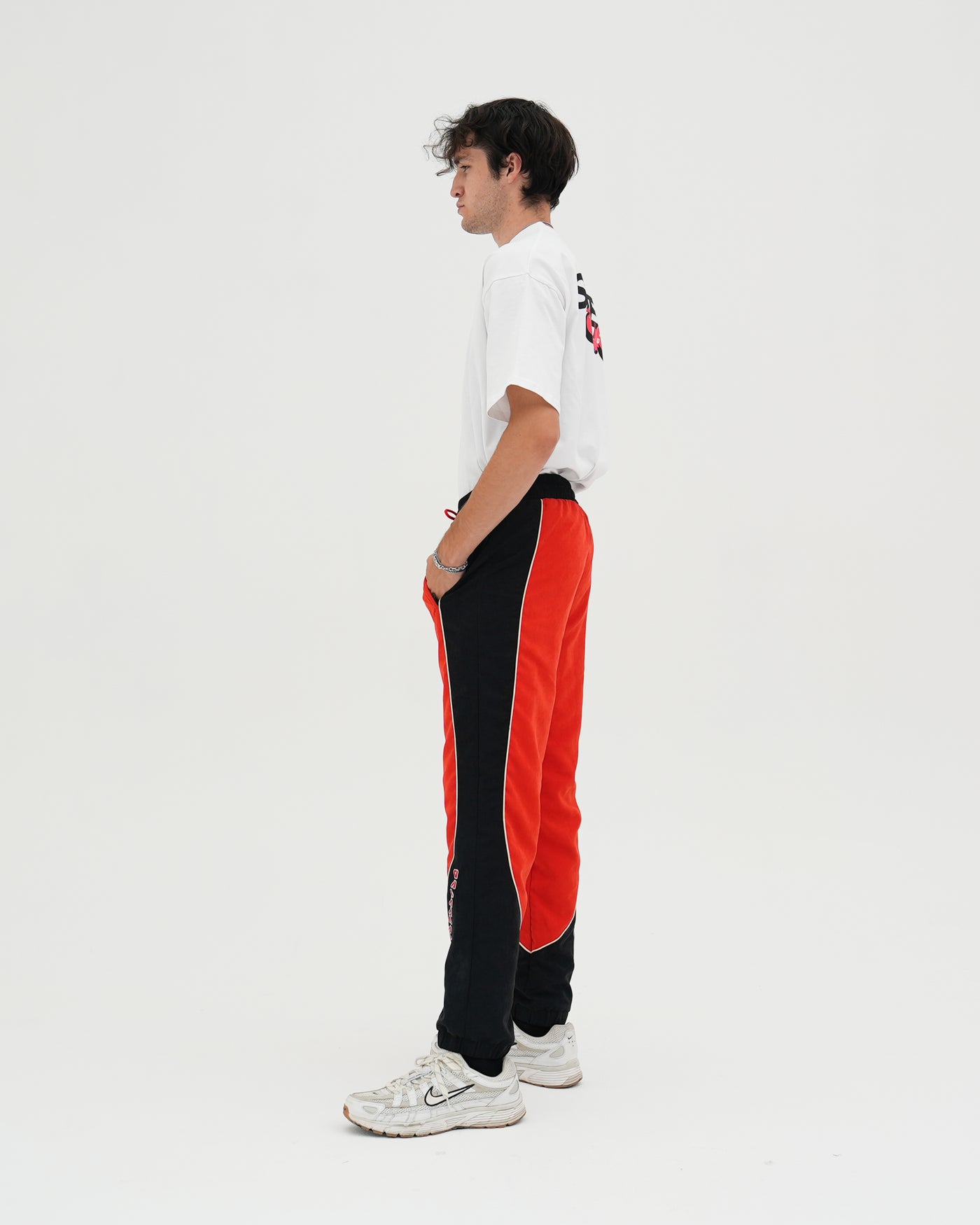 NeoTokyo Track Pants / Red / Black