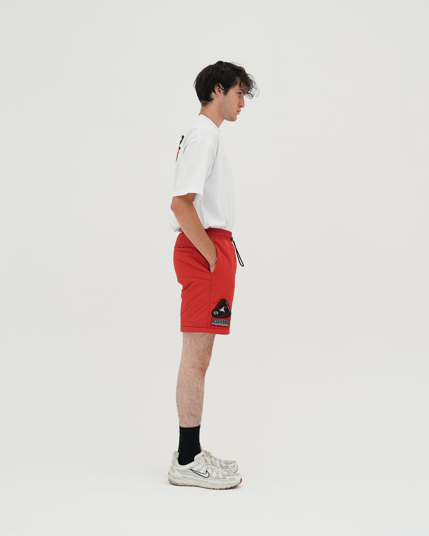 Puffed Accelerate Shorts / Red