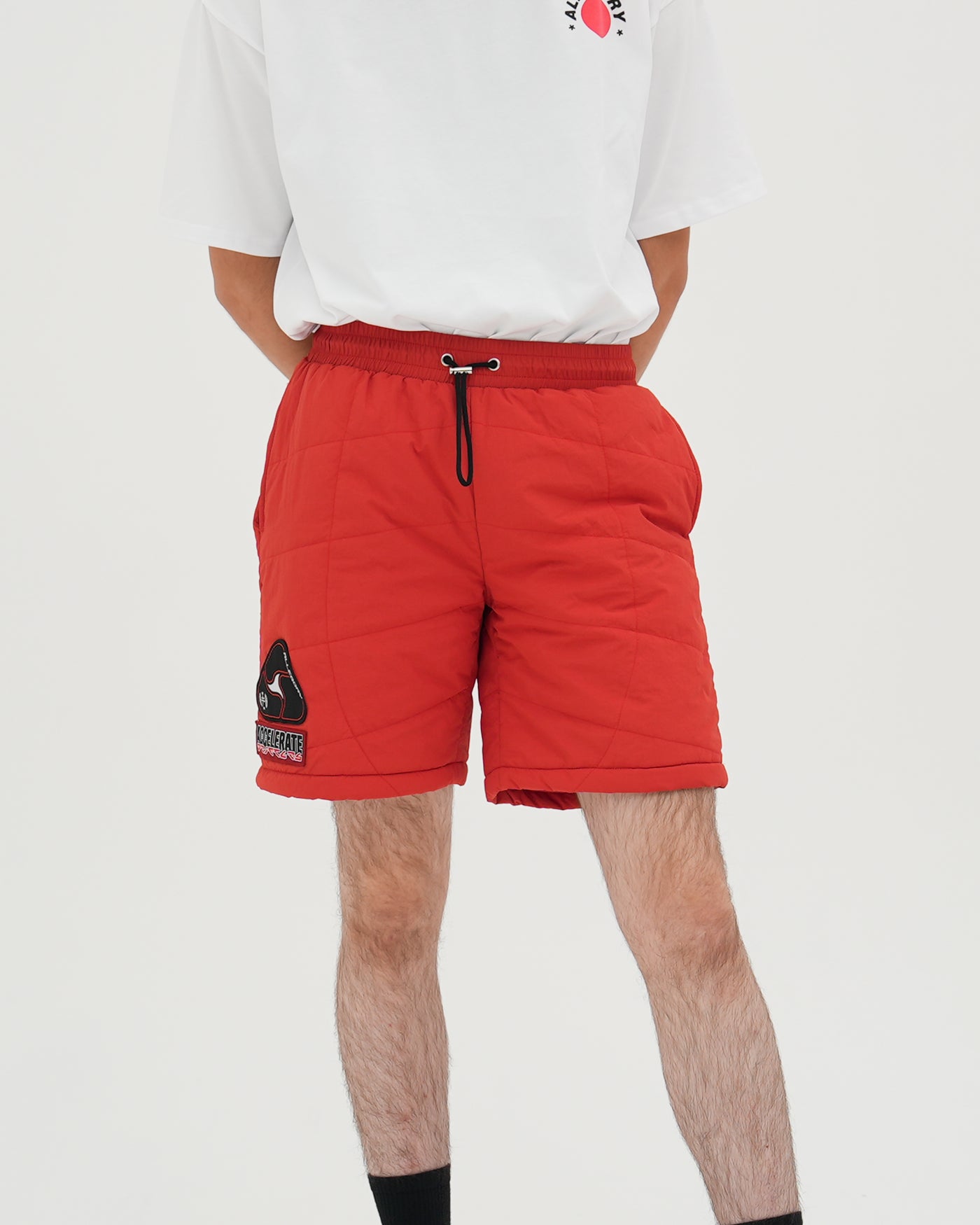 Puffed Accelerate Shorts / Red