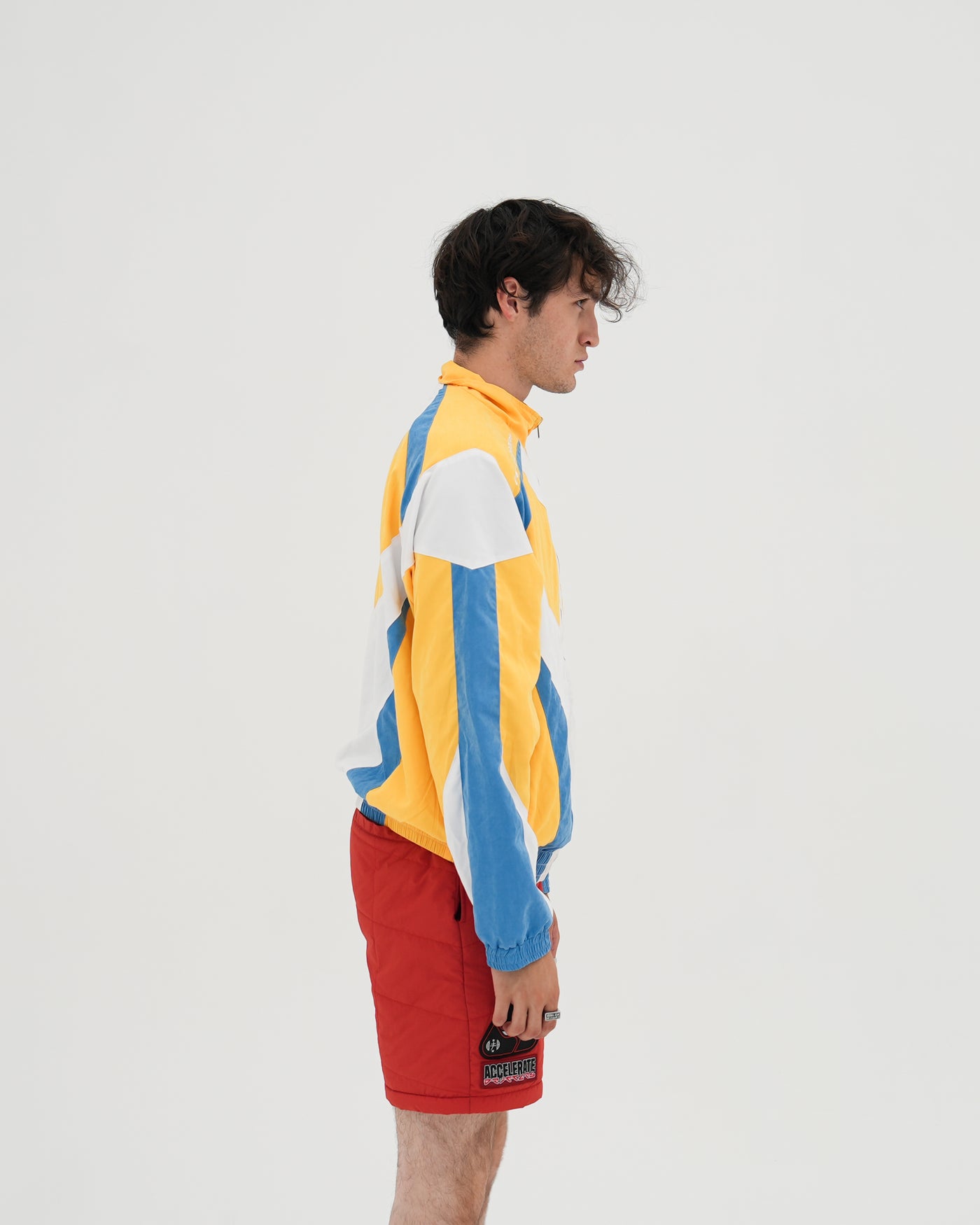 Cyber Punk Track Jacket / Yellow / Blue / White