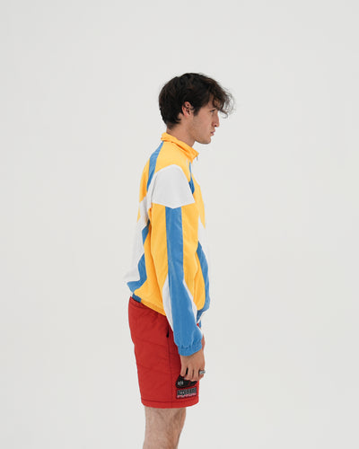 Cyber Punk Track Jacket / Yellow / Blue / White