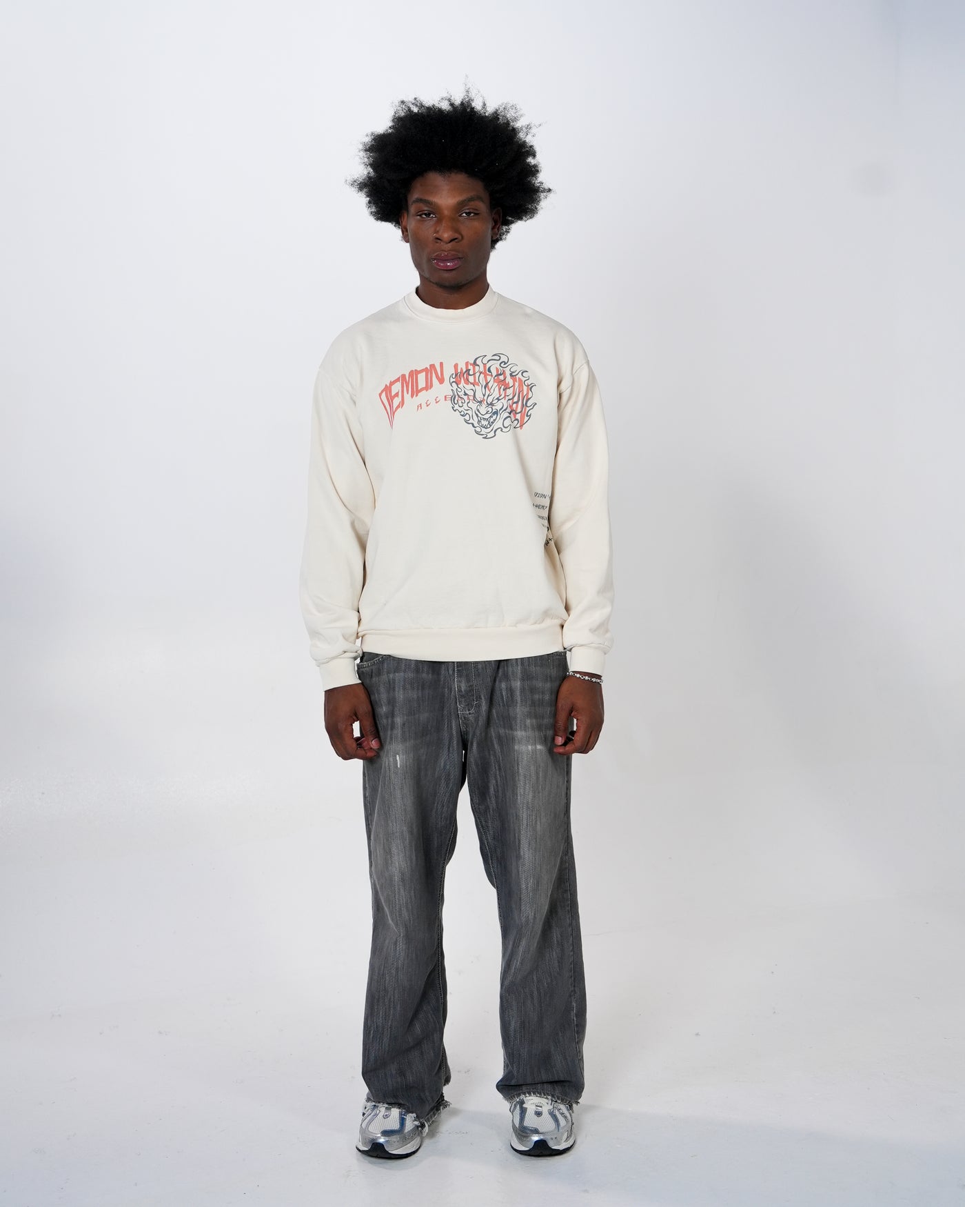 Demon Within Vagabond Crewneck / Cream