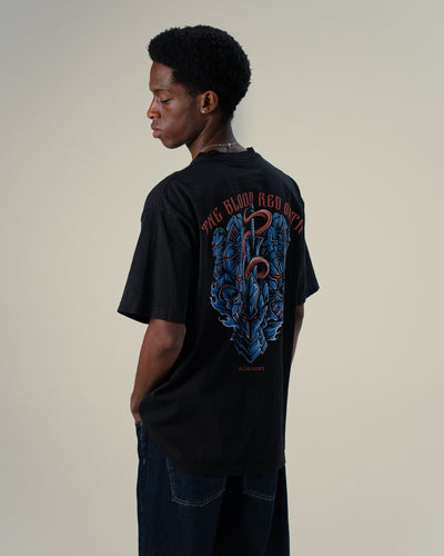 Blood-Red Commander Tee / Black