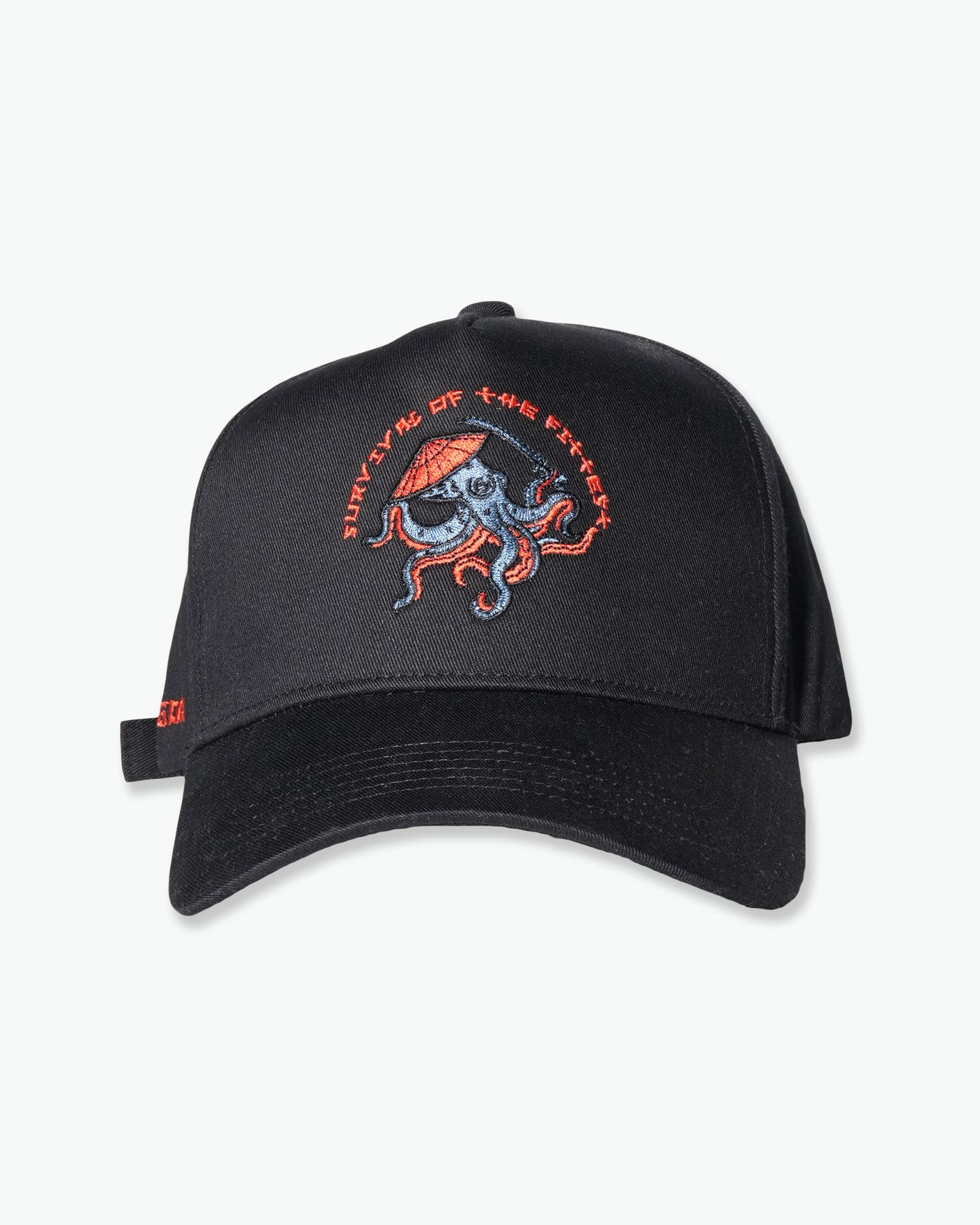 Survival of The Fittest Octopus Cotton Hat / Black