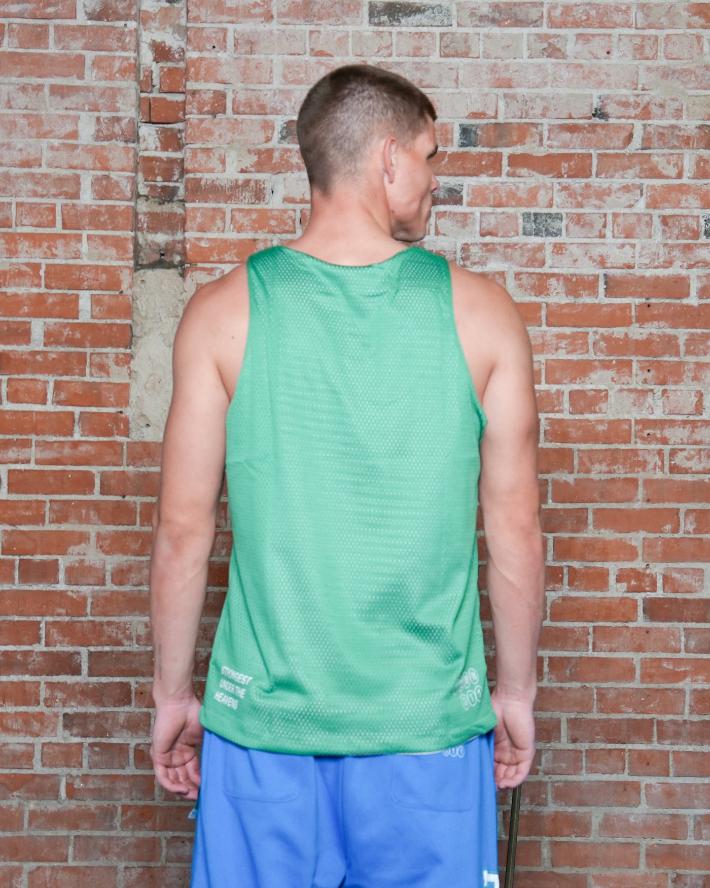 World Martial Arts Tournament Mesh Reversible Tank / Grey - Green