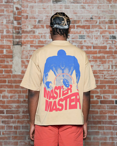 Masters Of Masters Heavyweight Cropped Fit Tee / Gold / Blue / Red