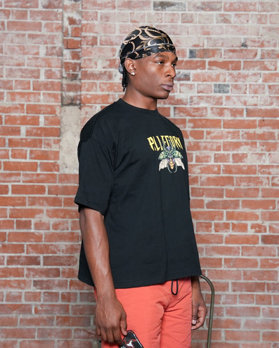 Evolution Cell Heavyweight Cropped Fit Tee / Black