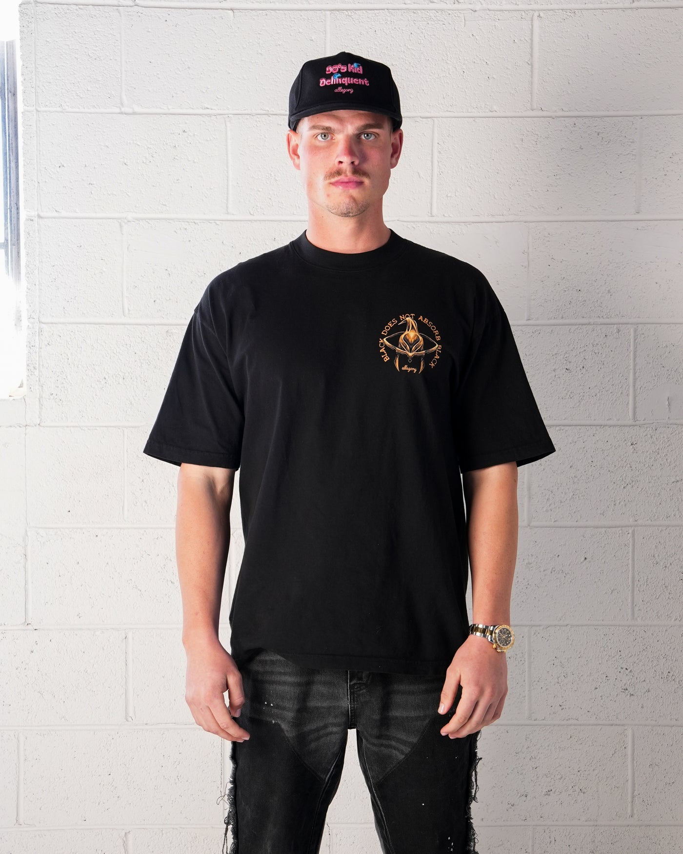 Black Does Not Absorb Black Sensui Tee / Black