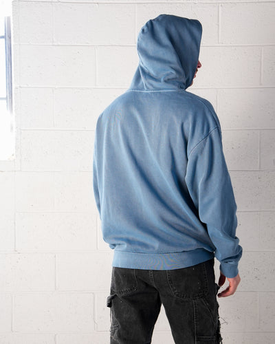 Dark Artifact Hoodie / Maya Blue