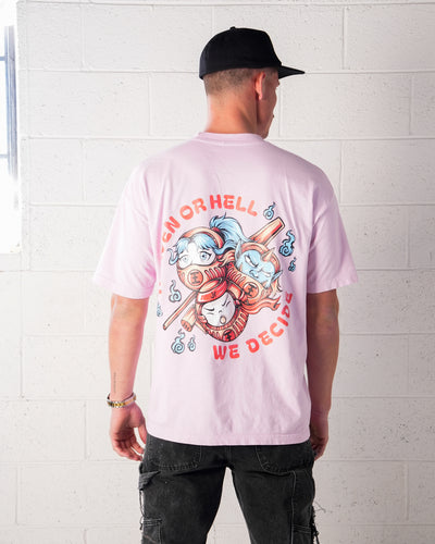 Spirit World Bureaucracy Tee / Vacation Pink