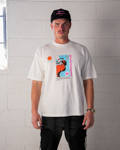 Kuwabara Baseball Card Tee / White