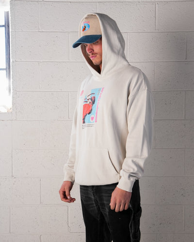 Kuwabara Baseball Card Hoodie / White