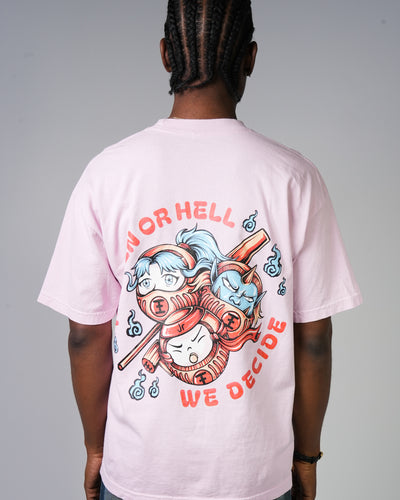 Spirit World Bureaucracy Tee / Vacation Pink