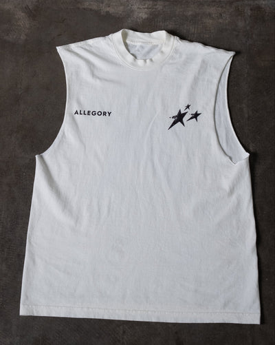 Birthmark Star Cut-Off Tank / Off White