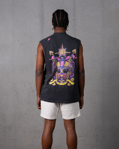 The Star Cut-Off Tank / Vintage Black