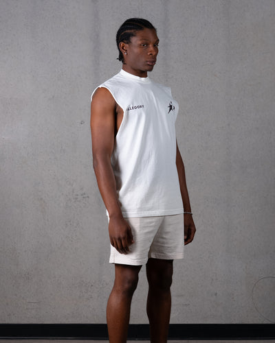 Birthmark Star Cut-Off Tank / Off White