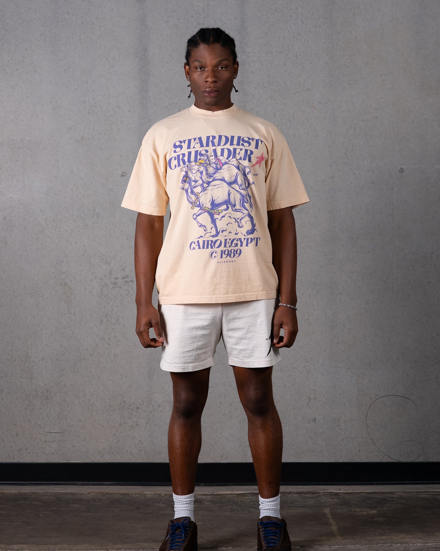 Stardust Crusaders In Egypt, Circa 1989 Tee / Beige