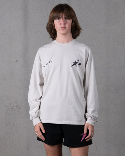 Birthmark Star Long Sleeve Tee / Off White