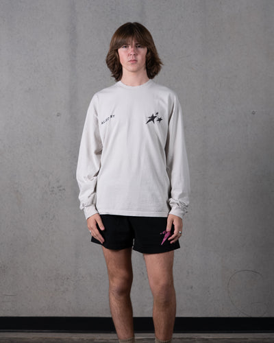 Birthmark Star Long Sleeve Tee / Off White