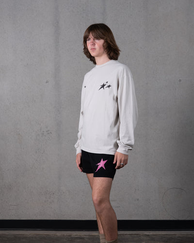 Birthmark Star Long Sleeve Tee / Off White