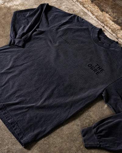 The Demon Back Long Sleeve Tee / Vintage Black