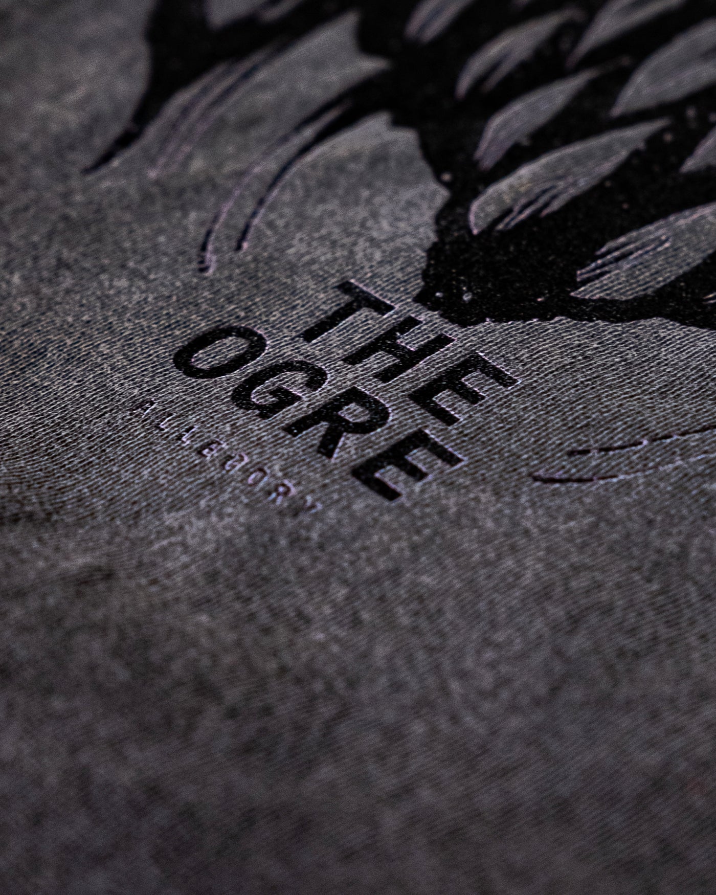 The Demon Back Long Sleeve Tee / Vintage Black