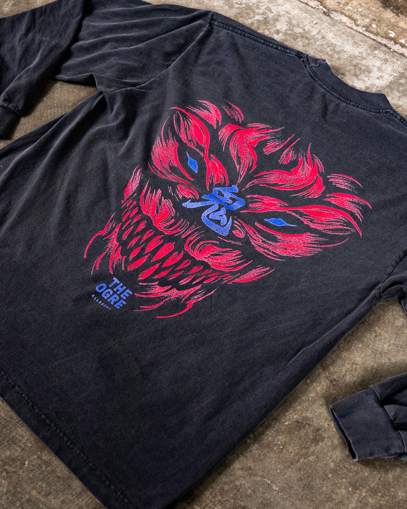 The Demon Back Long Sleeve Tee / Black