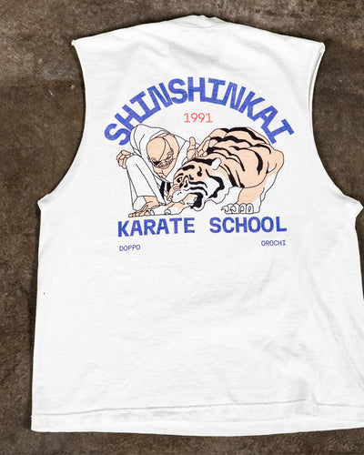 Shinshinkai Karate School Cut-Off Tank / Off White