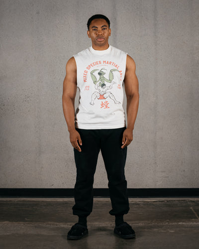 Mantis Style Cut-Off Tank / Off White