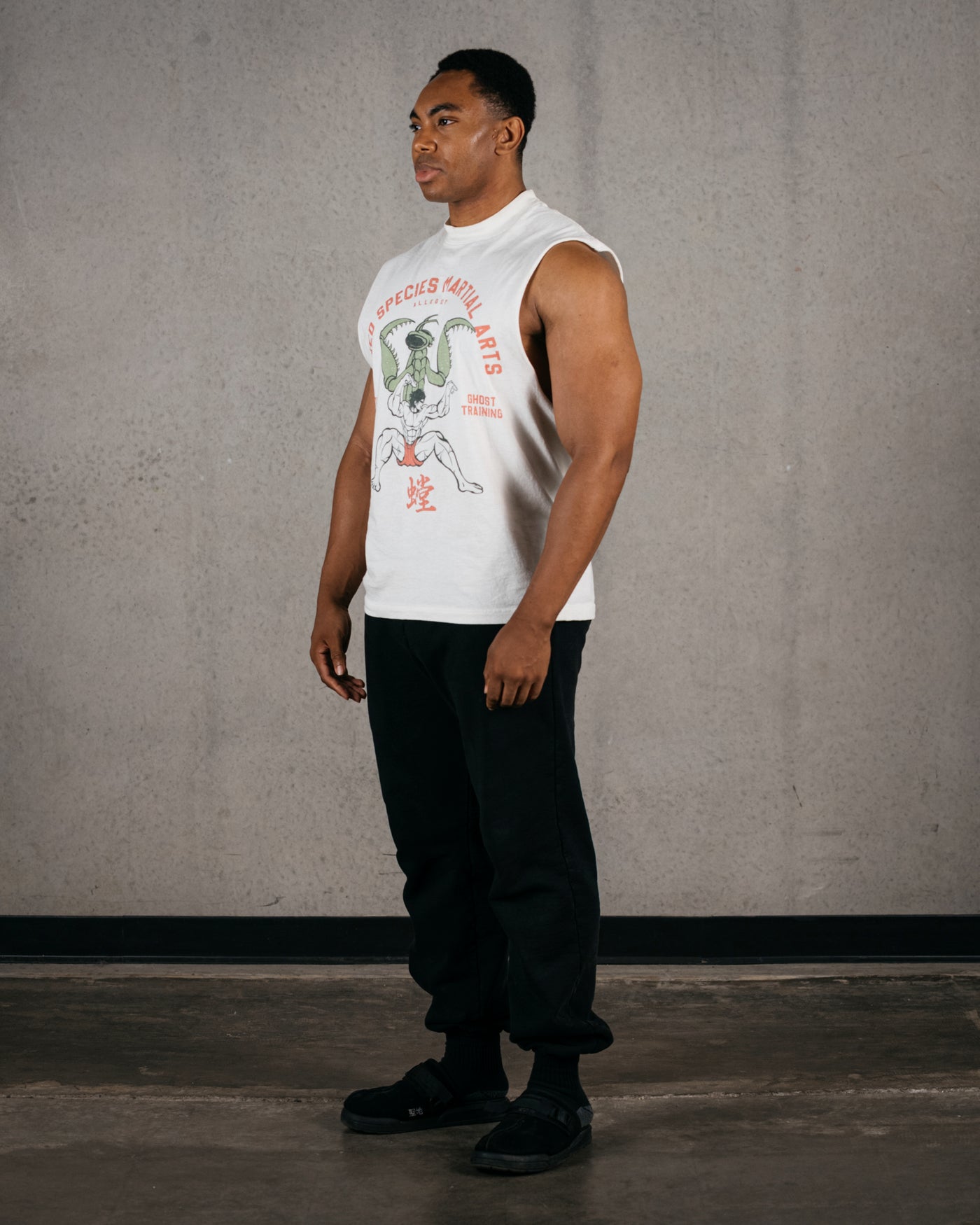 Mantis Style Cut-Off Tank / Off White