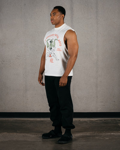 Mantis Style Cut-Off Tank / Off White