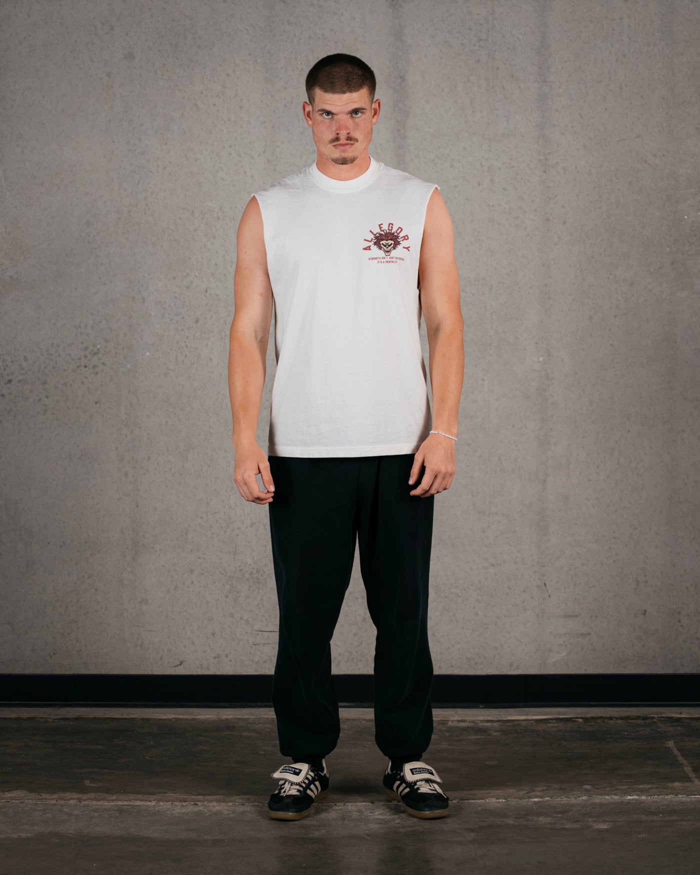 Mind Over Matter Cut-Off Tank / Off White