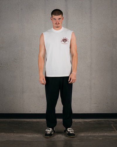 Mind Over Matter Cut-Off Tank / Off White