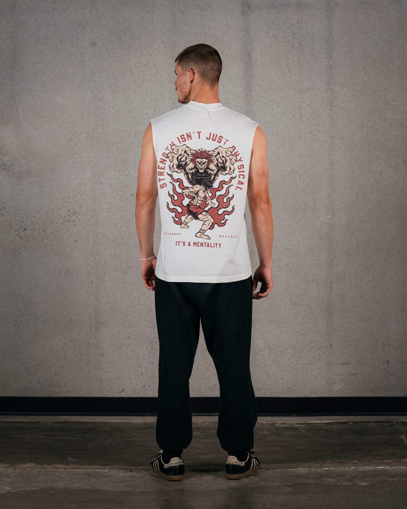 Mind Over Matter Cut-Off Tank / Off White