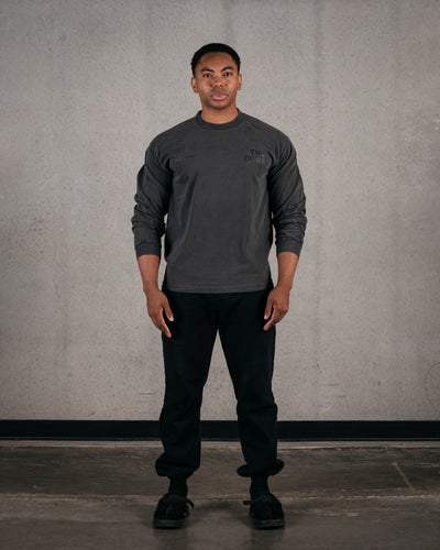 The Demon Back Long Sleeve Tee / Vintage Black
