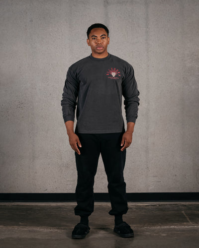 Mind Over Matter Long Sleeve Tee / Black