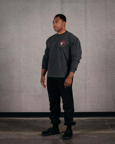 Mind Over Matter Long Sleeve Tee / Black