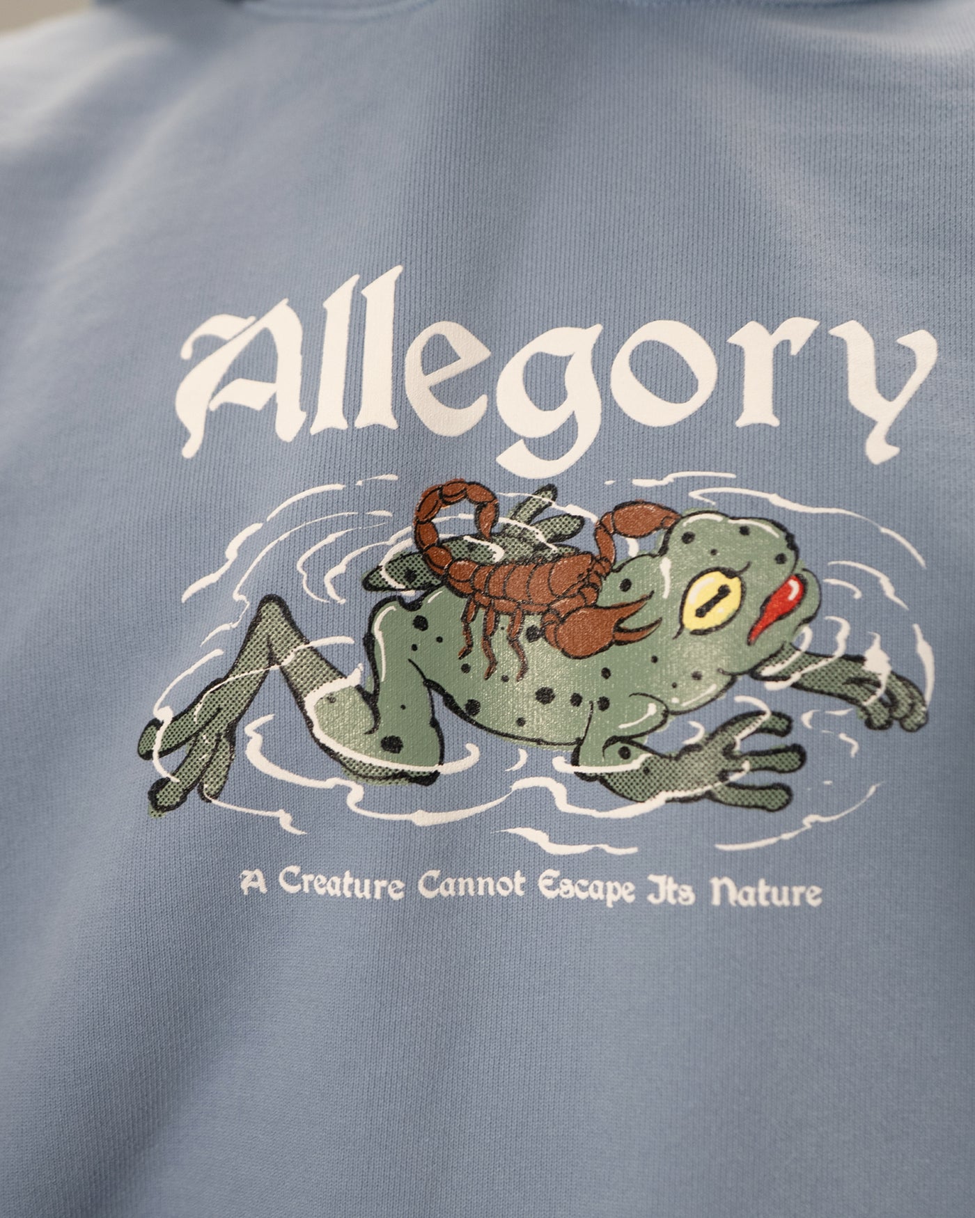 Scorpion and The Frog Tee / Soft Denim Blue