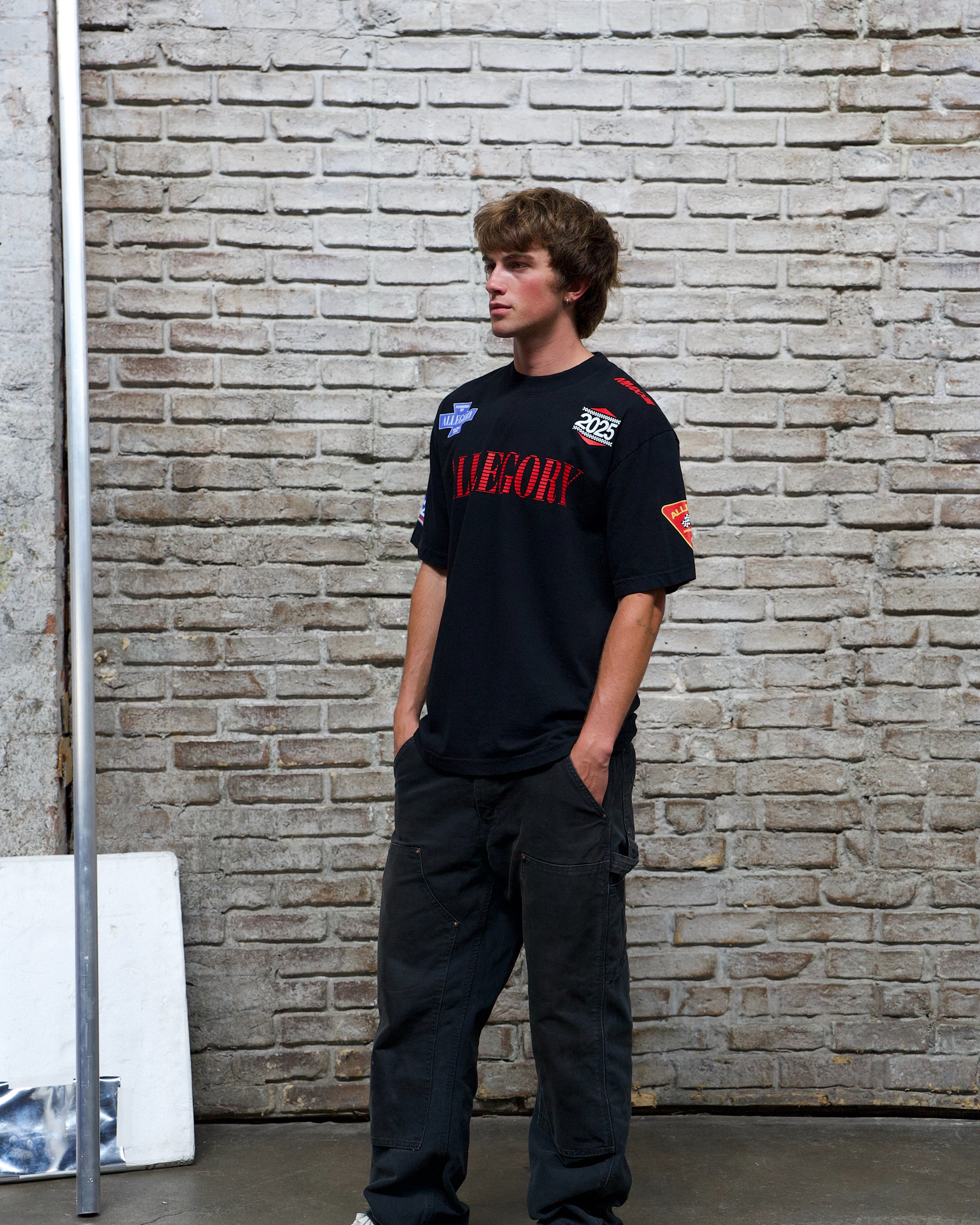 Pit Crew L027 Emblem Tee / Black-5