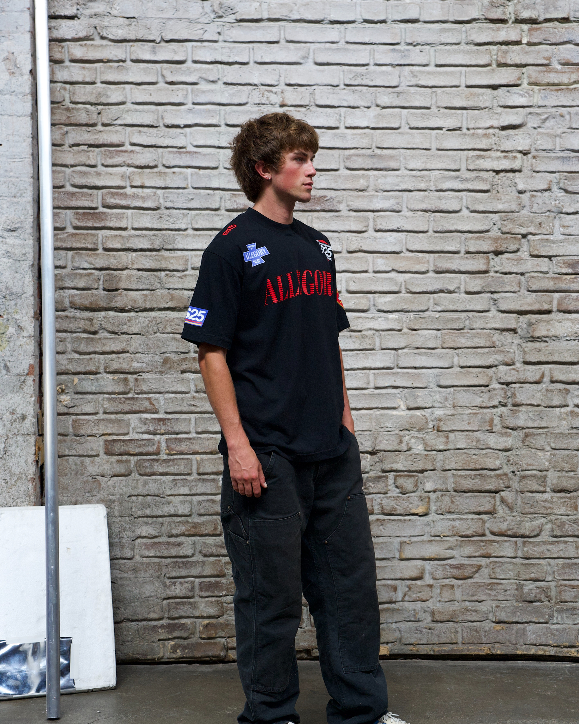 Pit Crew L027 Emblem Tee / Black-6